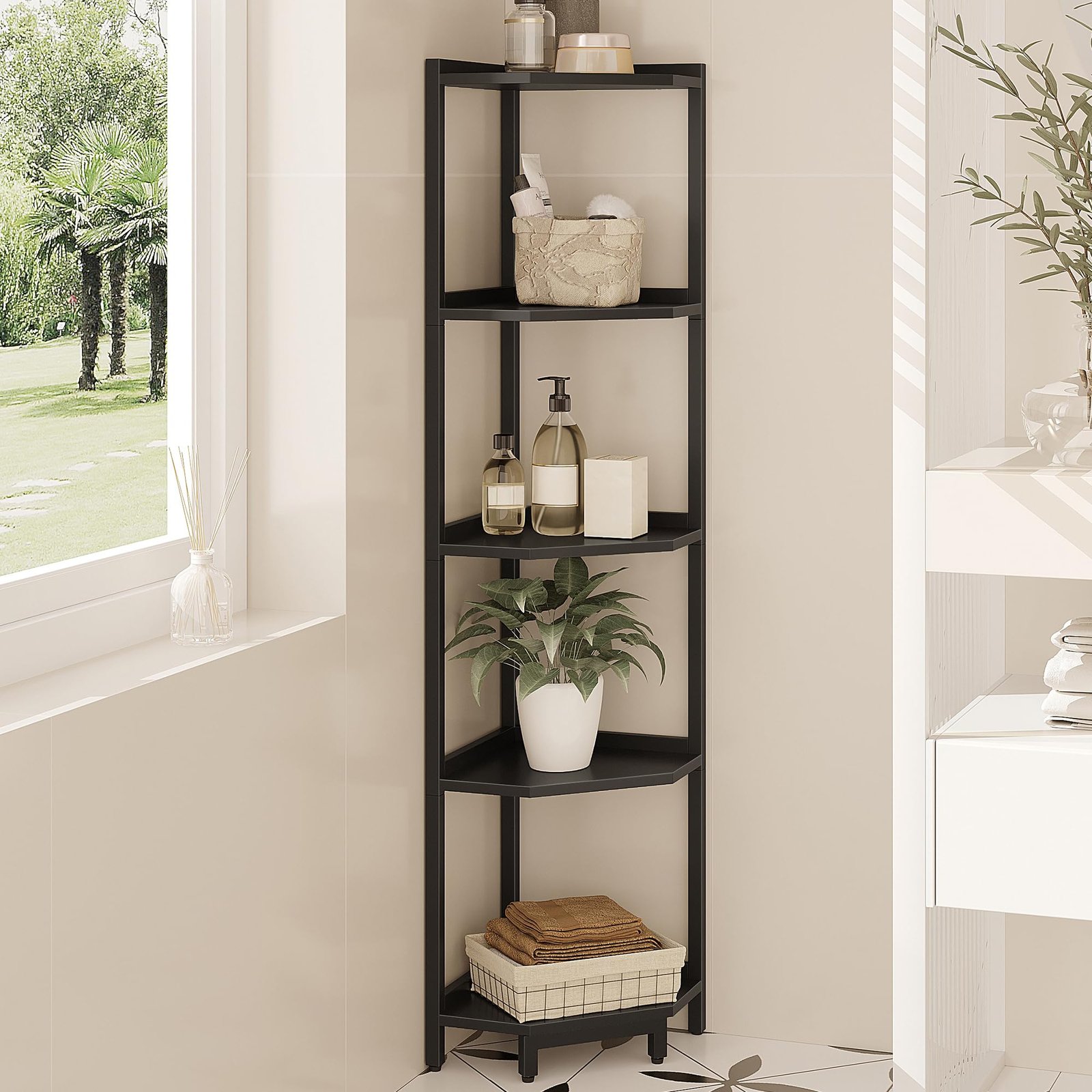 Corner shelf unit