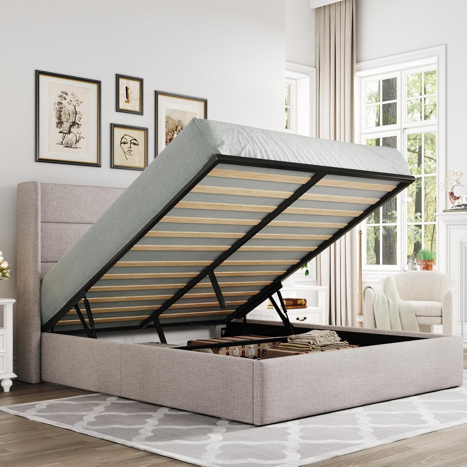 lift up storage bed