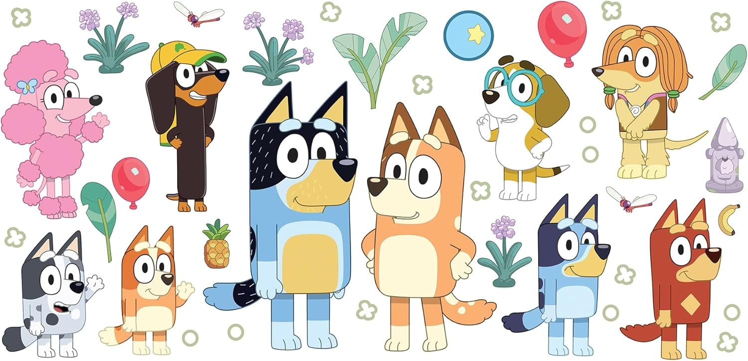Bluey decals