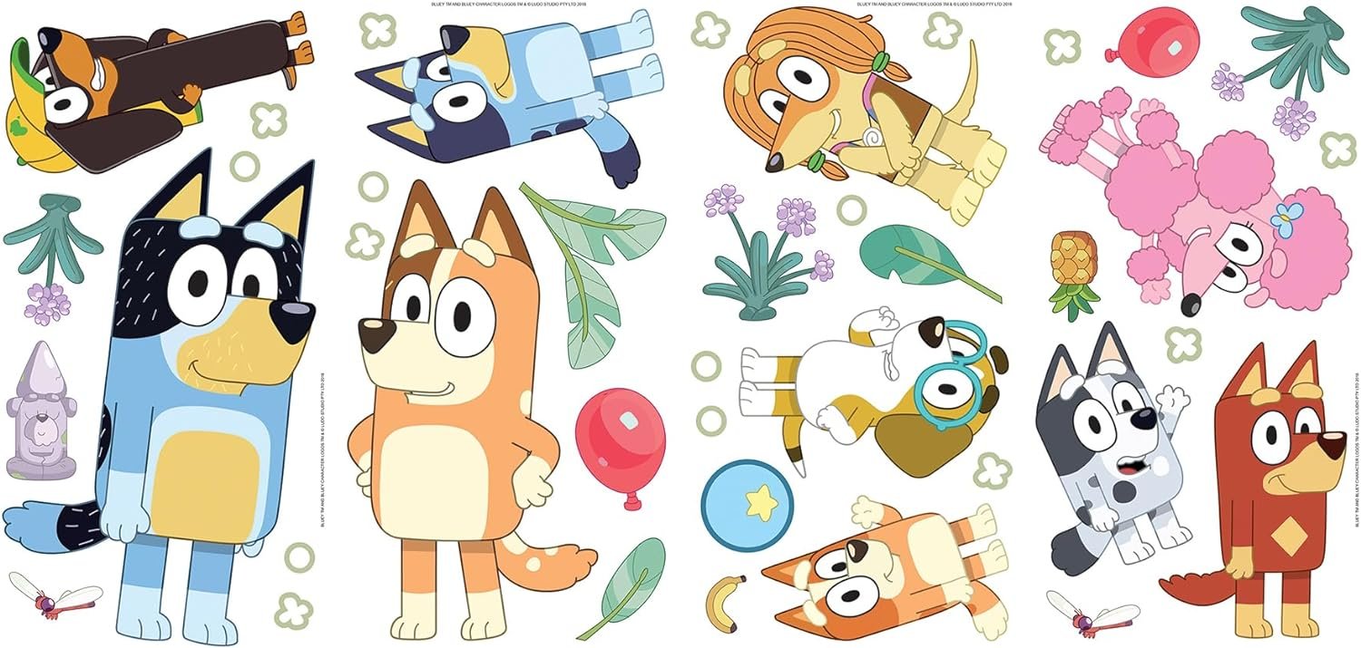 Bluey decals