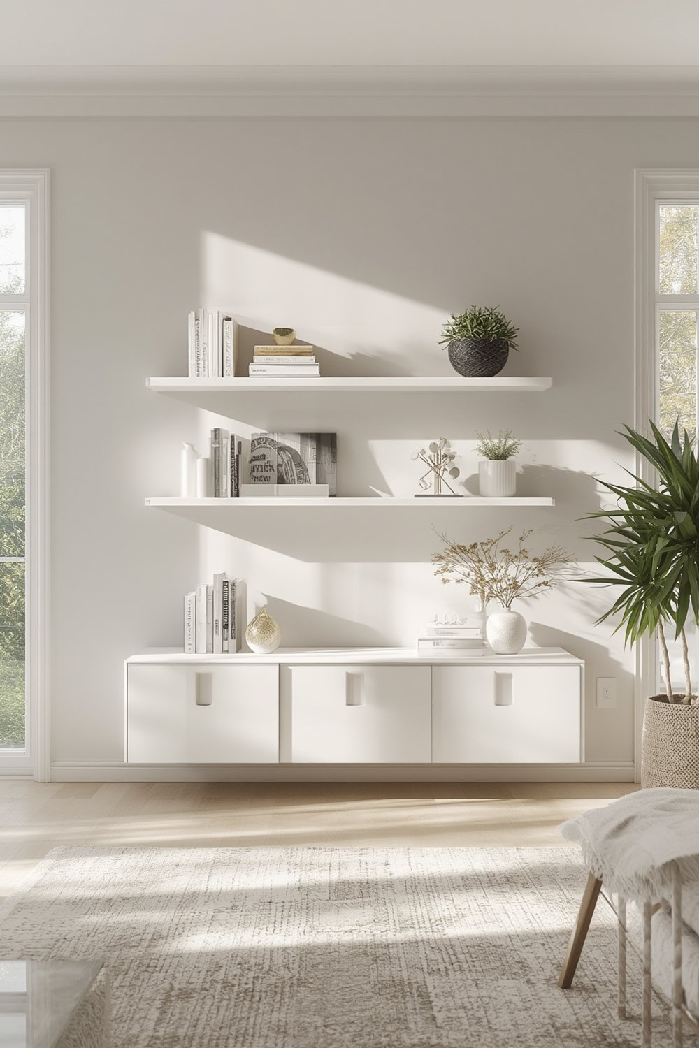 floating shelves product view