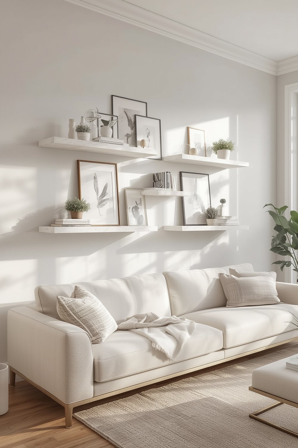 floating shelves product view