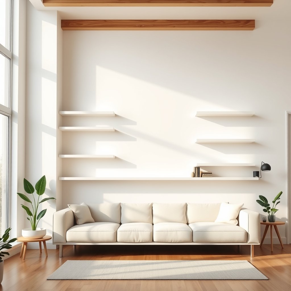 floating shelves product view
