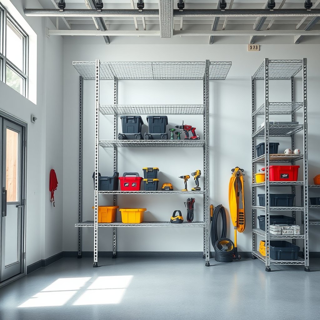 metal shelving product view